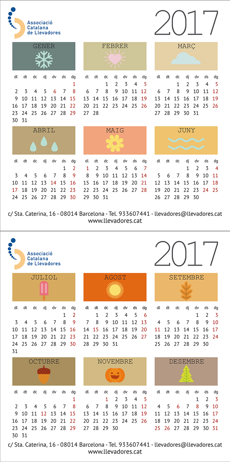 calendari 2017 - Associació Catalana de Llevadores